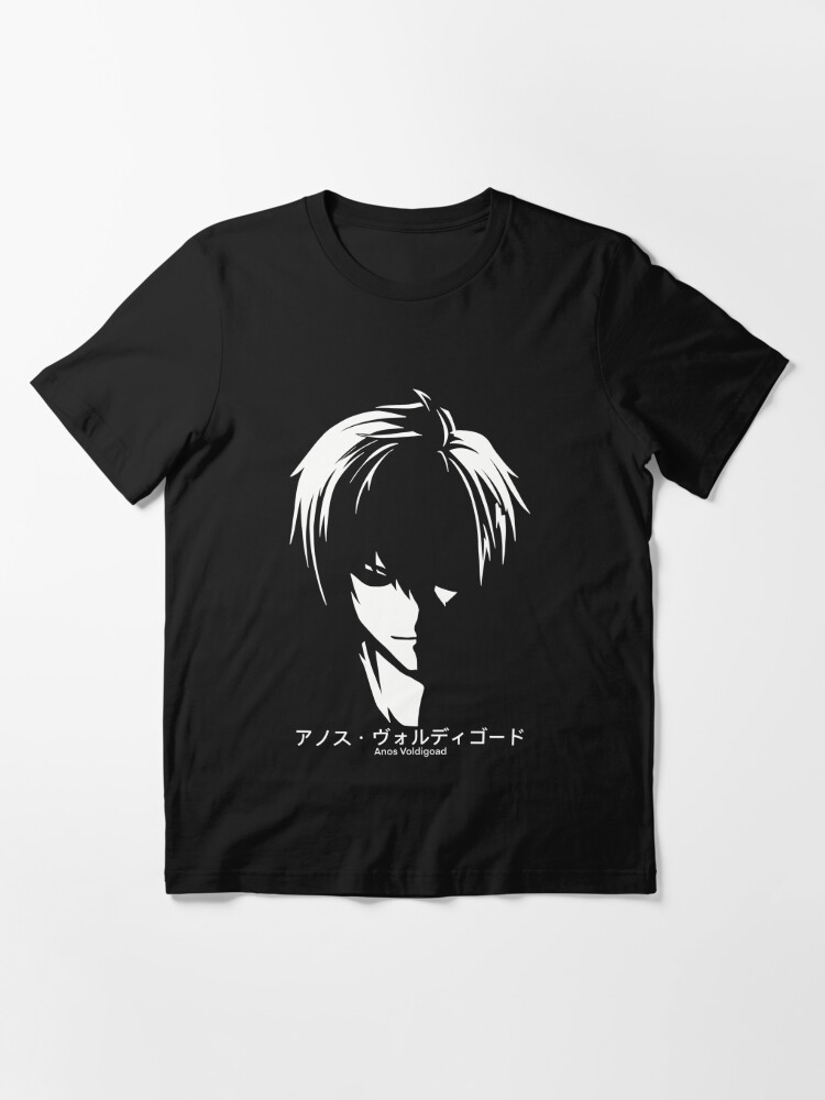 The Misfit of Demon King Academy II Maou Gakuin no Futekigousha Cool Black  and White Silhouette Anime Characters : Anos Voldigoad with His Japanese  Name in Kanji (Transparent) Kids T-Shirt for Sale