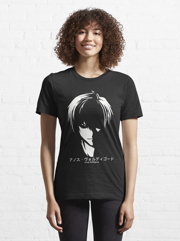 The Misfit of Demon King Academy II Maou Gakuin no Futekigousha Cool Black  and White Silhouette Anime Characters : Anos Voldigoad with His Japanese  Name in Kanji (Transparent) Kids T-Shirt for Sale