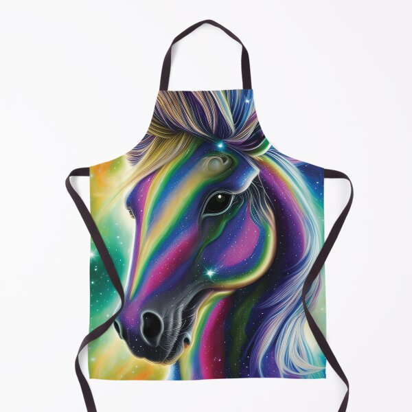 Item preview, Mystical Rainbow Horse | Colorful Horse Art | Horse Decor Artwork | Space Aesthetic designed and sold by MysticMyras.