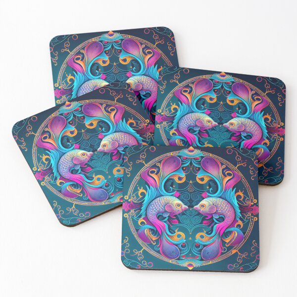 Item preview, Zodíaco de Piscis vibrante designed and sold by UltraGraphics.