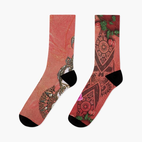 Item preview, The skull and the scorpion with flowers designed and sold by nicky2342.