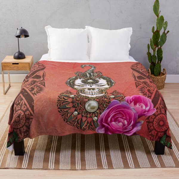 Item preview, The skull and the scorpion with flowers designed and sold by nicky2342.