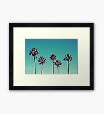 California Palm Trees Framed Print