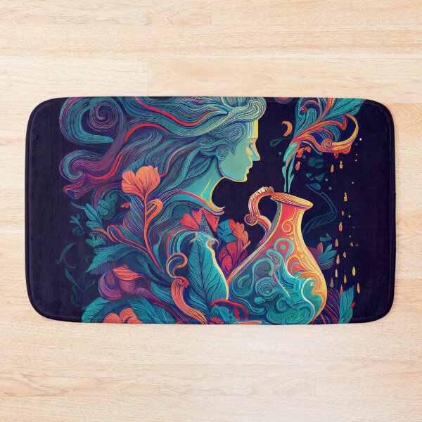 Item preview, Stylish Aquarius Zodiac Pattern designed and sold by UltraGraphics.