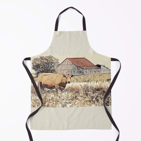Item preview, Red Roof and Cow 1-P designed and sold by MaryLinH.