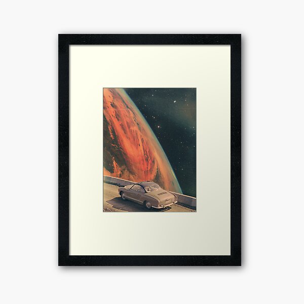 Space Road Trip Framed Art Print