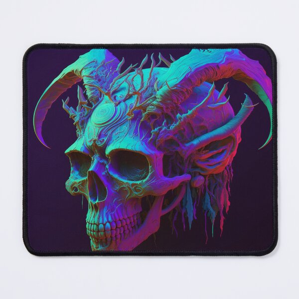Item preview, Aqua Flayer Skull designed and sold by CosmicBee.