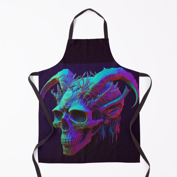 Item preview, Aqua Flayer Skull designed and sold by CosmicBee.