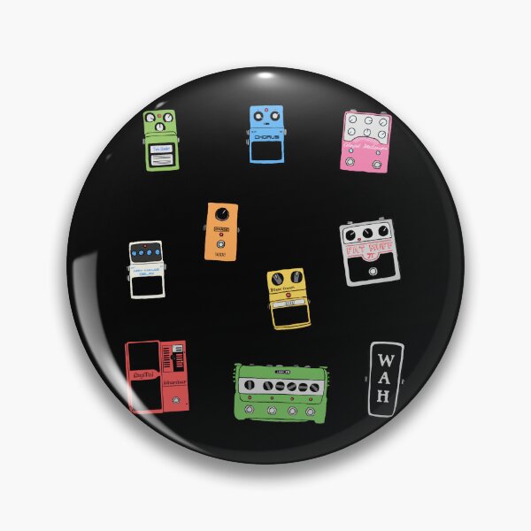 Item preview, GUITAR PEDALS Sticker Pack / All Over Print / Mug Recording Studio Engineer Guitarist Gear Foot Effect Pedals Music Illustration Mug Sticker T-Shirt Etc... designed and sold by blueversion.