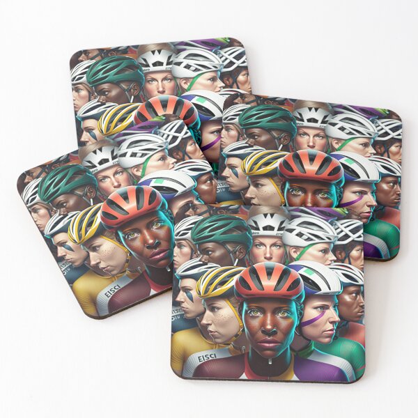 Item preview, Diverse Group of Female Cyclists #3 designed and sold by Helfrich Bicycles.