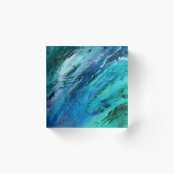 Aperçu de l'œuvre Aquarelle bleue et verte créée et vendue par Jennifer Adair.