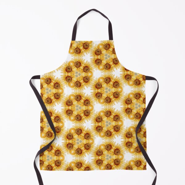 Aperçu de l'œuvre Impression abstraite de motif sans couture aquarelle tournesols créée et vendue par HappyVibesAlert.