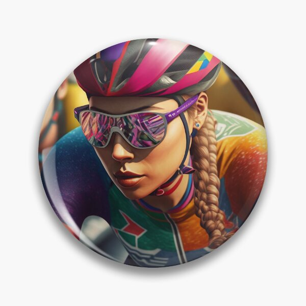 Item preview, Female Cyclist in Peloton designed and sold by Helfrich Bicycles.