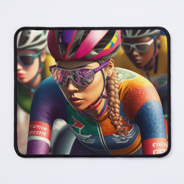 Item preview, Female Cyclist in Peloton designed and sold by Helfrich Bicycles.