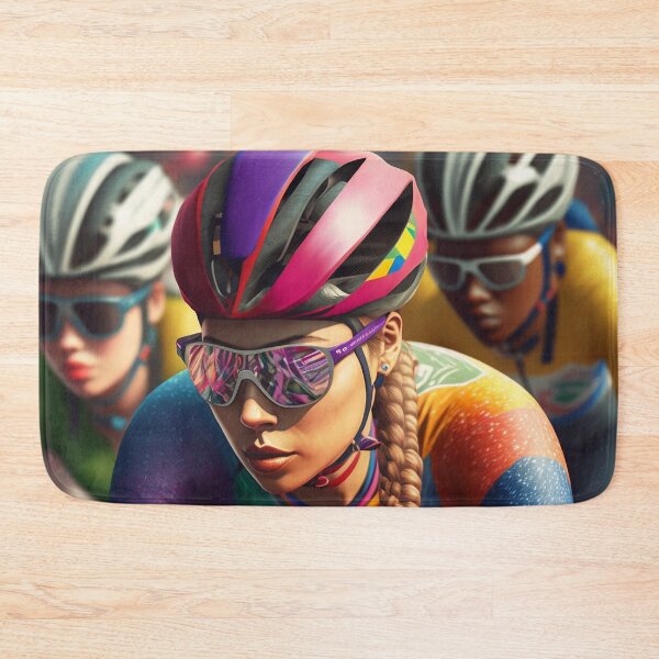 Item preview, Female Cyclist in Peloton designed and sold by Helfrich Bicycles.