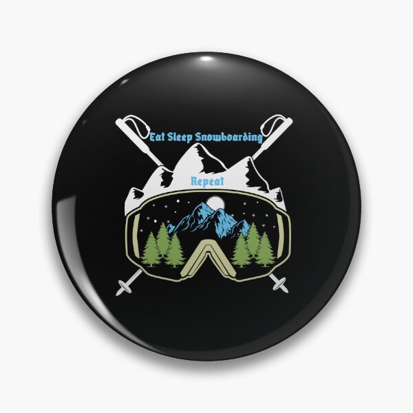 Item preview, Eat Sleep Snowboarding Repeat 1 Stickers designed and sold by FLOWER--ART.