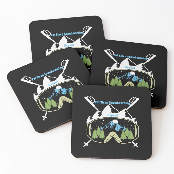 Item preview, Eat Sleep Snowboarding Repeat 1 Stickers designed and sold by FLOWER--ART.