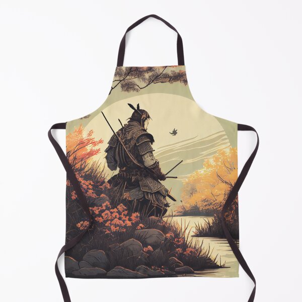 Item preview, Masked Samurai near the River designed and sold by krazybookz.