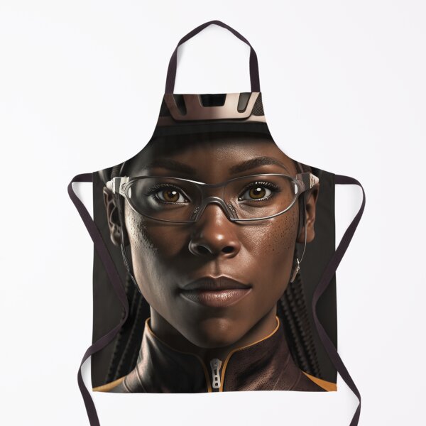 Item preview, Black Female Cyclist Portrait designed and sold by Helfrich Bicycles.
