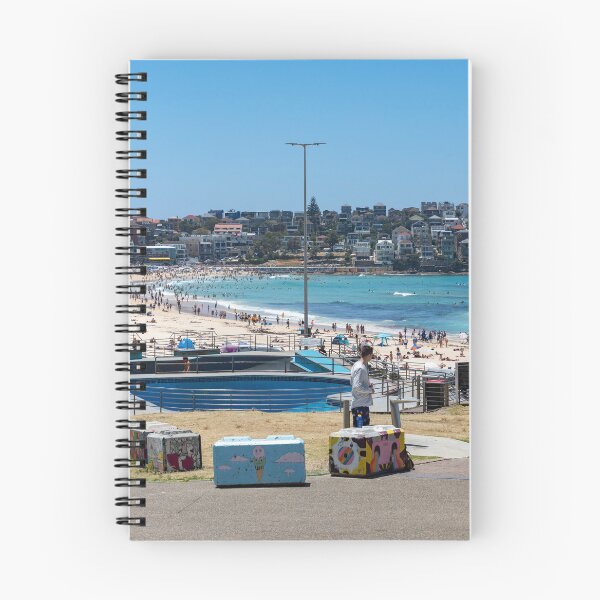 Item preview, Bondi Beach protected with painted bollards designed and sold by Martin Berry Photography.
