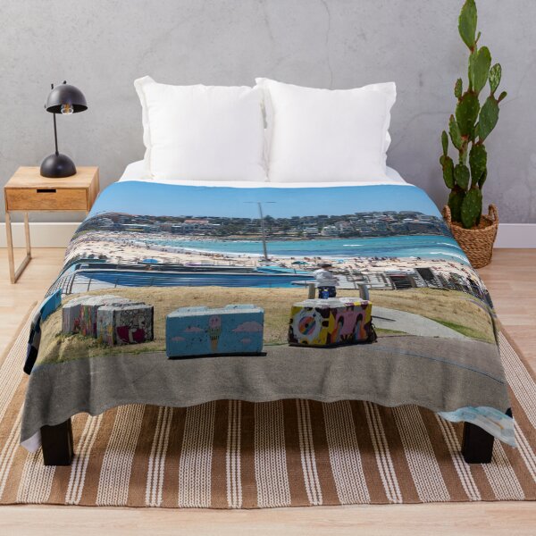 Item preview, Bondi Beach protected with painted bollards designed and sold by Martin Berry Photography.