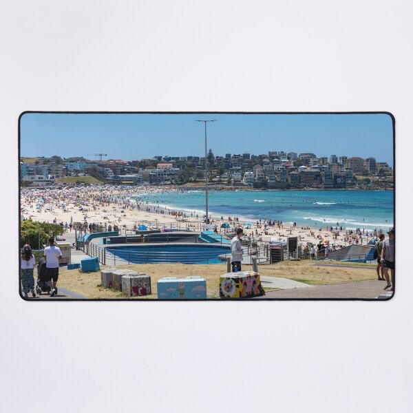 Item preview, Bondi Beach protected with painted bollards designed and sold by Martin Berry Photography.