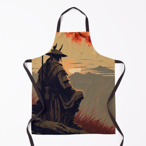 Item preview, Ronin Meditating on top of the Mountains designed and sold by krazybookz.