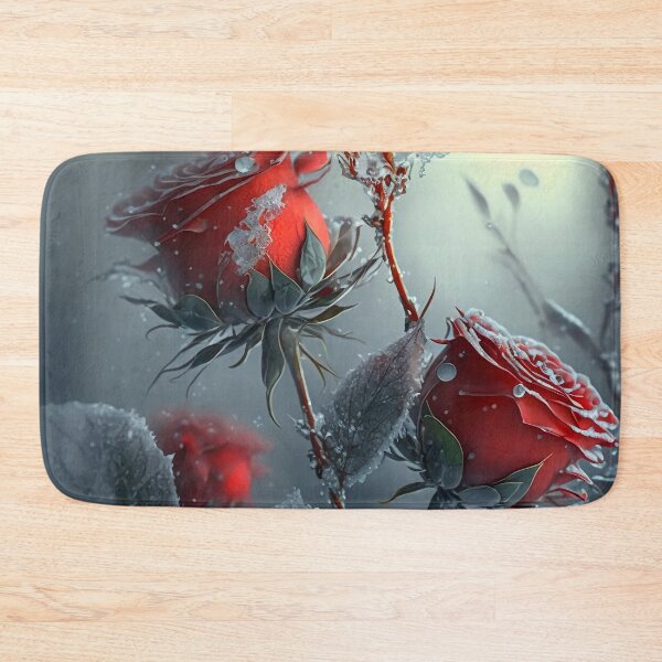 Item preview, red ice covered roses designed and sold by EnjoyDigitalArt.