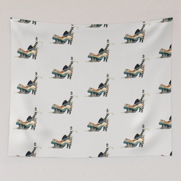 Item preview, Muted Color Starching Cat designed and sold by glanced2677.