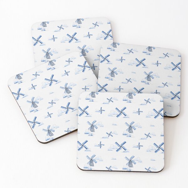 Item preview, Stained Glass Windmills Delft Blue designed and sold by MCWestenbergh.