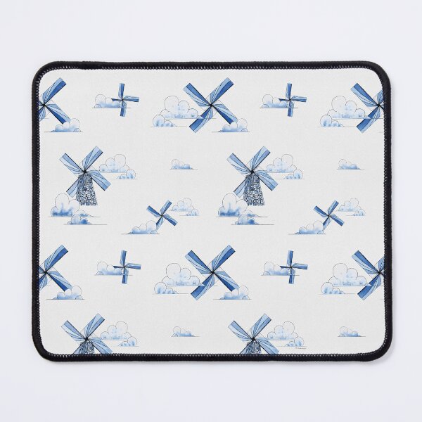 Item preview, Stained Glass Windmills Delft Blue designed and sold by MCWestenbergh.