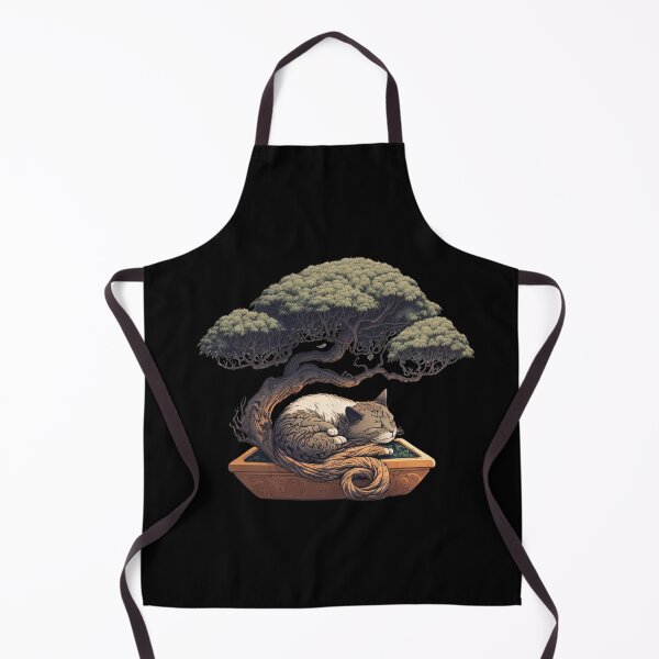 Item preview, Bonsai tree sleeping cat designed and sold by AnimalArtPhotos.