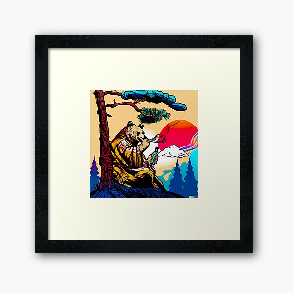 Aperçu de l'œuvre Ukiyo-e Style Art Ours Chillen créée et vendue par Psychonaught99.