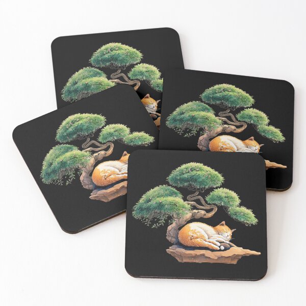 Item preview, Bonsai tree cat asleep designed and sold by AnimalArtPhotos.