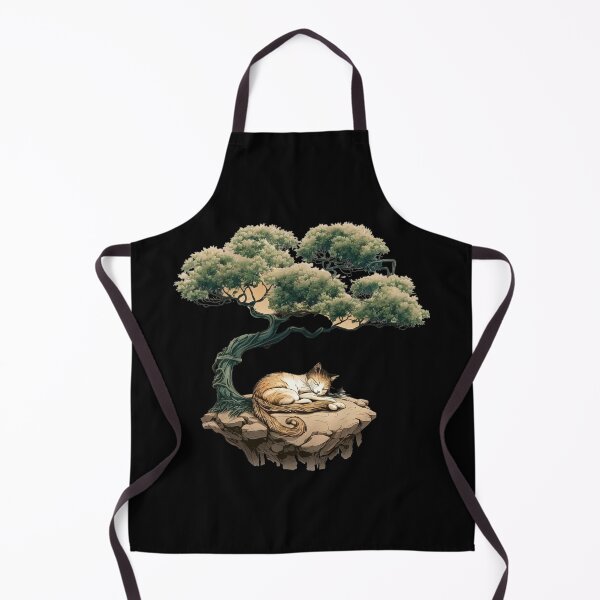 Item preview, Bonsai tree sleepy cat designed and sold by AnimalArtPhotos.
