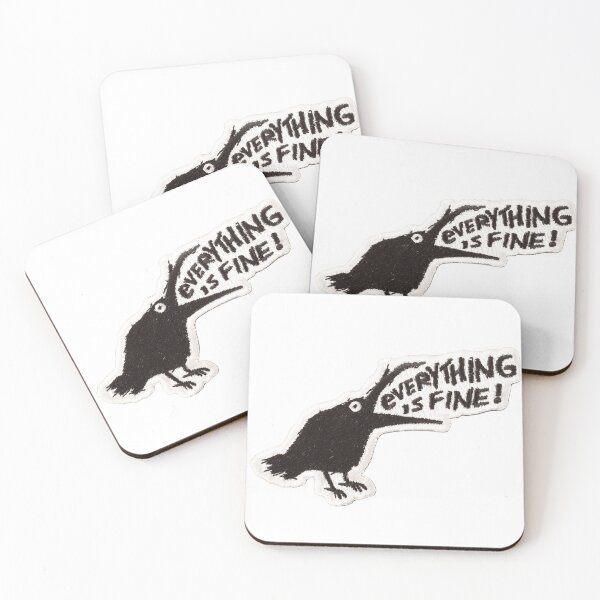 Item preview, Everything Is Fine Sticker designed and sold by designolo.