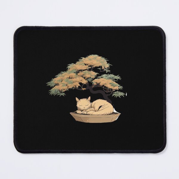 Item preview, Bonsai tree sleeping kitten designed and sold by AnimalArtPhotos.