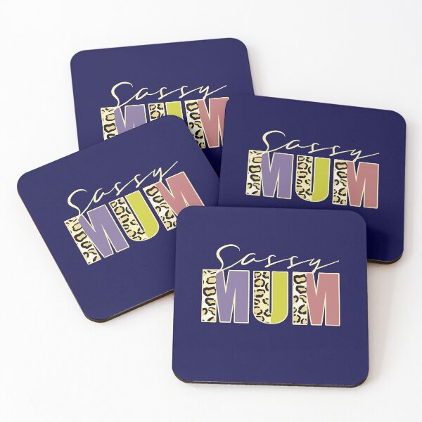 Item preview, Sassy Mum Leopard Print Text Retro Family Quote designed and sold by CRHPOD20.