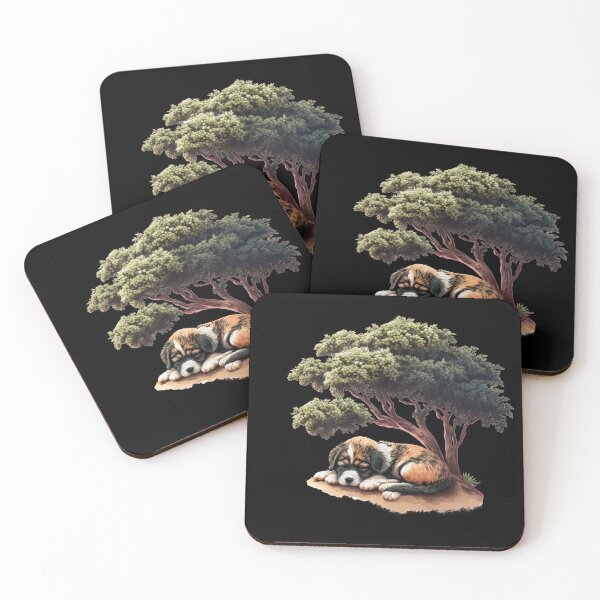 Item preview, Bonsai tree sleeping dog designed and sold by AnimalArtPhotos.