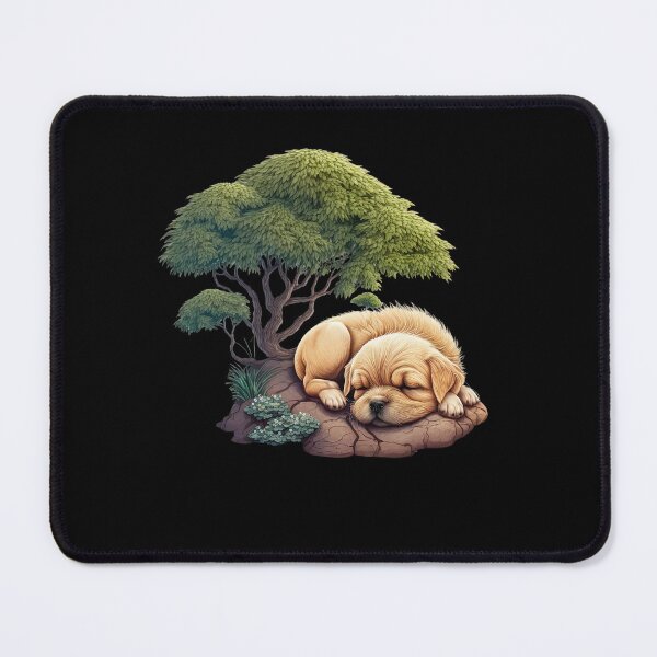 Item preview, Bonsai tree dog sleeping designed and sold by AnimalArtPhotos.