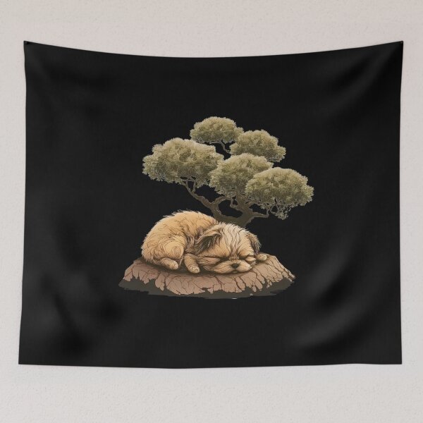 Item preview, Bonsai tree puppy designed and sold by AnimalArtPhotos.