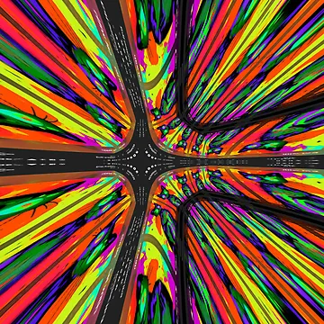 Artwork thumbnail, Exploding Color by CarolM