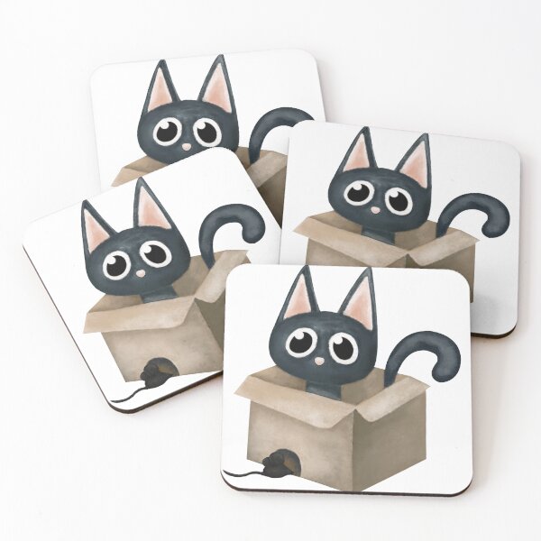 Item preview, Cat in a Box designed and sold by ArTeaCupcake.
