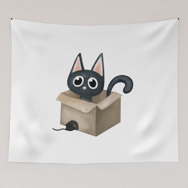Item preview, Cat in a Box designed and sold by ArTeaCupcake.