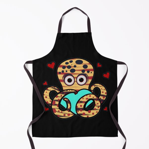Item preview, Struck By Love, Lovestruck Octopus, a Cute gift for Valentines Day designed and sold by Color-Me-Blue.
