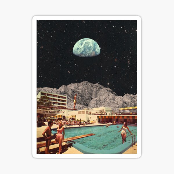 Space Resort Sticker
