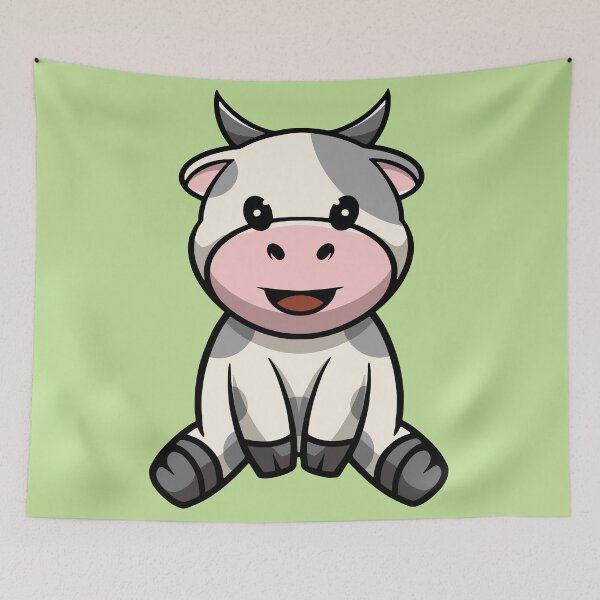 Item preview, Cute Cow Smiling  designed and sold by cubbone.