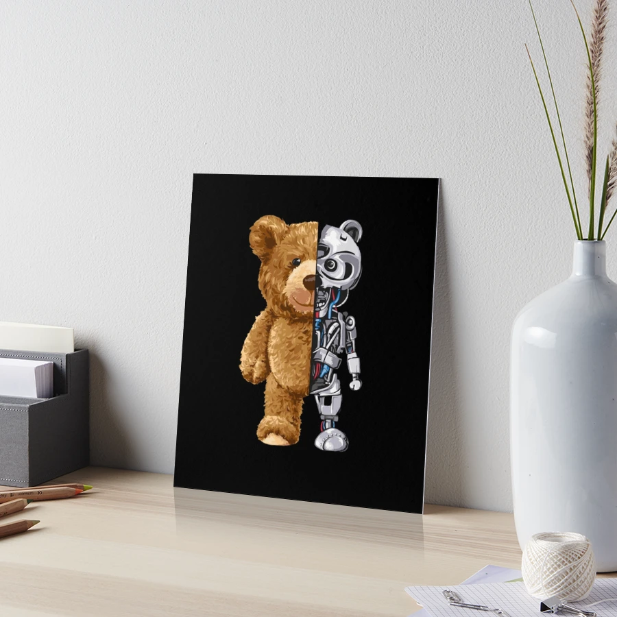 Bear toy half robot