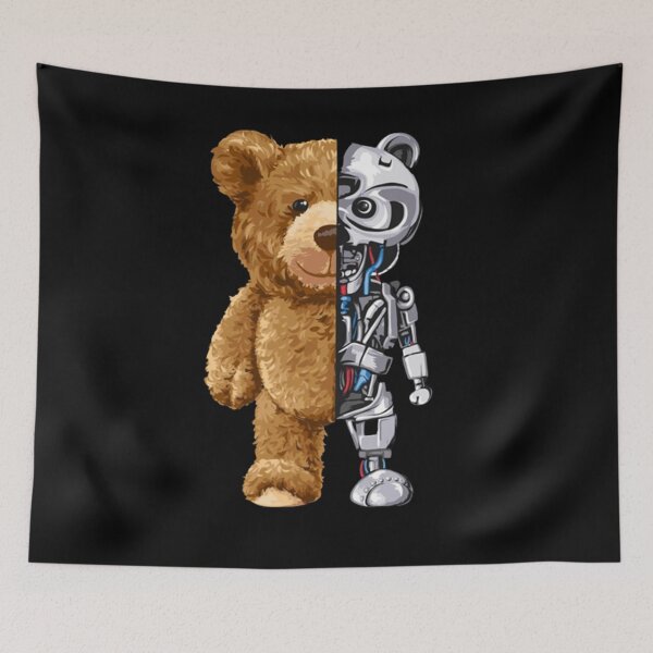 Item preview, Bear toy half robot designed and sold by Yuibra.