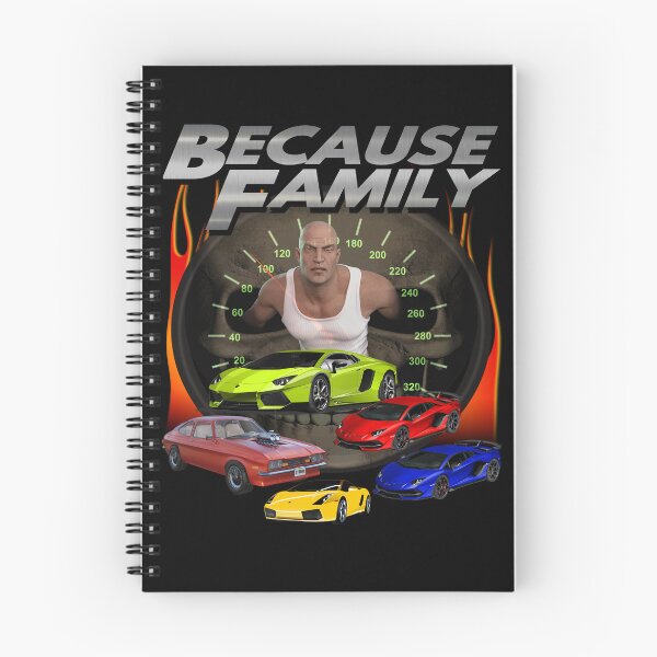 Item preview, Because Family Epic Fast Cars Racing Furiously Drivers Driving 69 Miles Per Hour Speeding So Fast (parody) Version 2 designed and sold by blueversion.